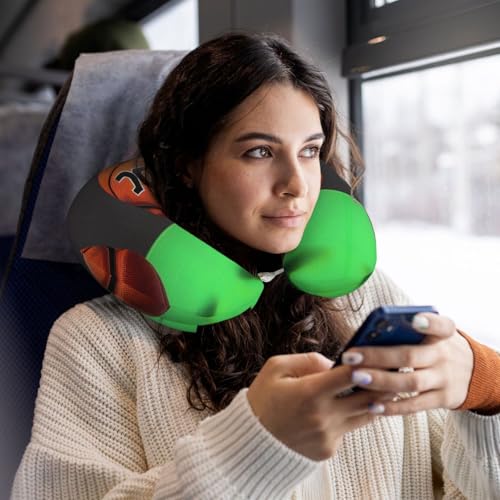 Almohada de viaje espuma viscoelástica cuello en U miniatura 6