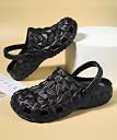 Clogs for Men | Adjustable Back Strap Stylish Non-Slip Walking Casual Sandals | Waterproof & Everyday Mules Flip-Flop For Men's & Boy's (Black, UK Footwear Size System, Adult, Men, Numeric, Wide, 10) gallery image