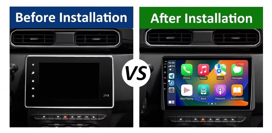 Pantalla Carplay coche inalámbrica para Renault Duster 2019-2021 con Bluetooth 2