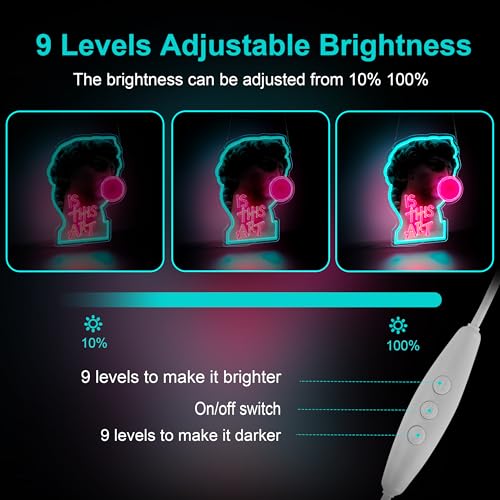 Image of is This Art Neon Sign Night Light for Bar Club Bedroom Hotel Pub Cafe Wedding Birthday Party Gifts