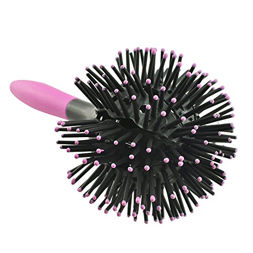image for ixaer Hair Brush-3D Bomb Curl Brush Styling Salon Round Hair Curling C