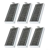 Filtro di ricambio per aspirapolvere robot Yeedi S16 Plus, compatibile con Ecovacs X9 Pro, Omni/X11 Pro/T80S, per trappola HEPA per peli di animali domestici, parti per la pulizia della casa (6 pezzi)