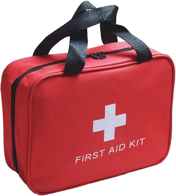 Rouge Trousse de premiers soins Sac vide, vide Voyage Premiers soins Rangement de sacs Compact Survival Medicine Sac pour la maison Bureau Entreprises automobiles Camping Cuisine Sport Extérieur