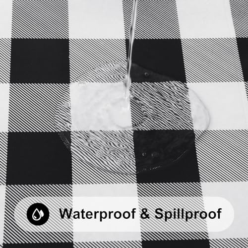 Smiry 6 Foot Picnic Table Cloth, Flannel Backed Fitted Vinyl tablecloths by Smiry - Used condition - Image 3