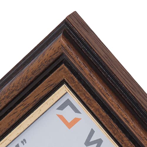 Wall Space 6x4 Brown Frame with Gold Inset, Brown with Gold Line, 6x4 inches - Image 4