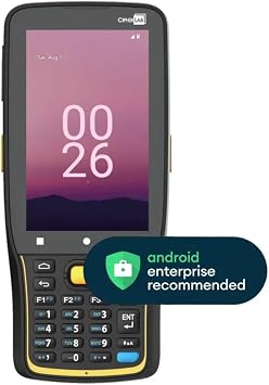 RK26 2D Imager Android 12/14 Worldwide GMS Support Wi-Fi 6, 2x2 MU-MIMO & Bluetooth 5.1 4 GB RAM 64GB ROM UFS 4,000 mAh Battery 10 Tilted Reader NFC America Exclusive Barcode Scanner