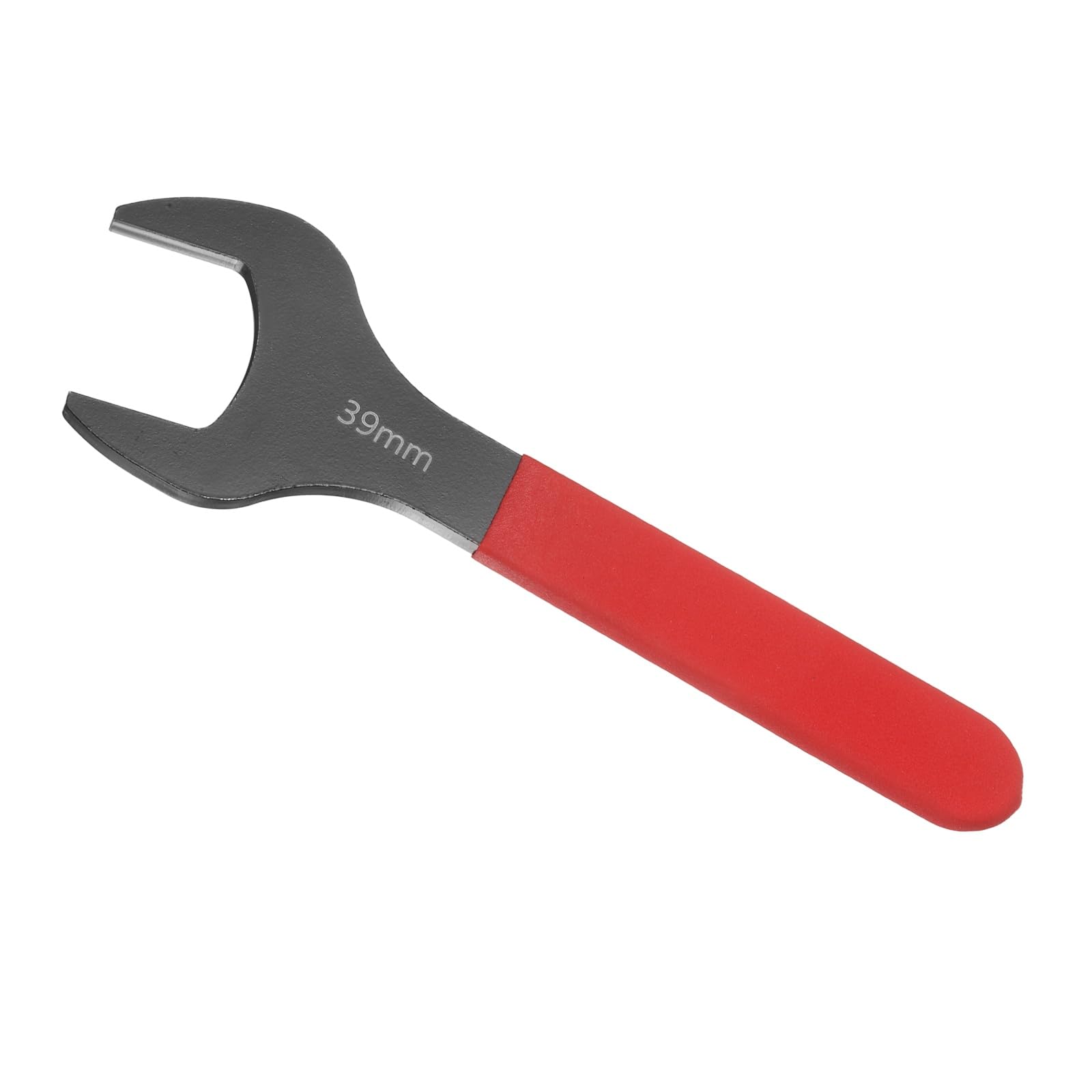 Awclub 39mm Open End Wrench, 15 Degree Offset Thin U-Shaped Spanner with Red Shank, Black Finish for Automotive Repair & Furniture Assembly