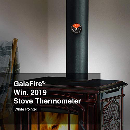 GALAFIRE 2PCS Stove Thermometer Magnetic Oven Thermometer Fireplace Accessories for Heat Powered Wood Stove Fan Avoid Overheating