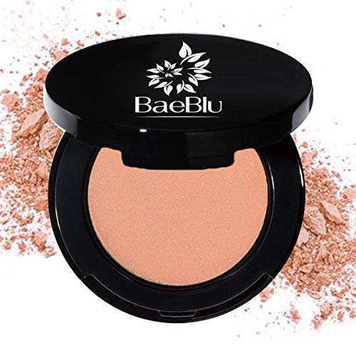(Flush) - Best Organic 100% Natural Non-GMO Vegan Pressed Powder Blush for Face, Made in USA by BaeBlu, Flush