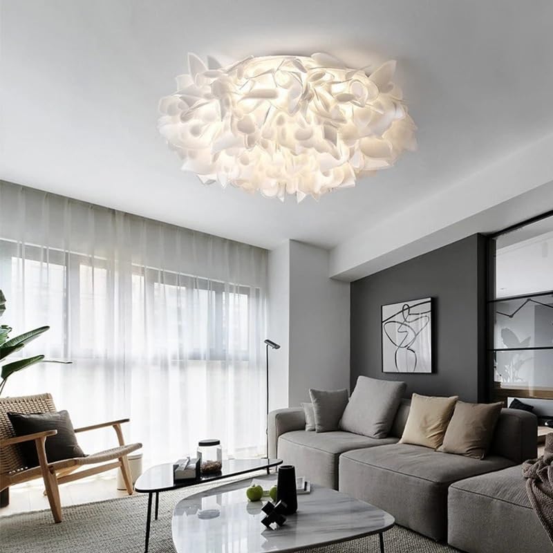 Plafonnier Led en forme de pétales au fini moderne et élégant