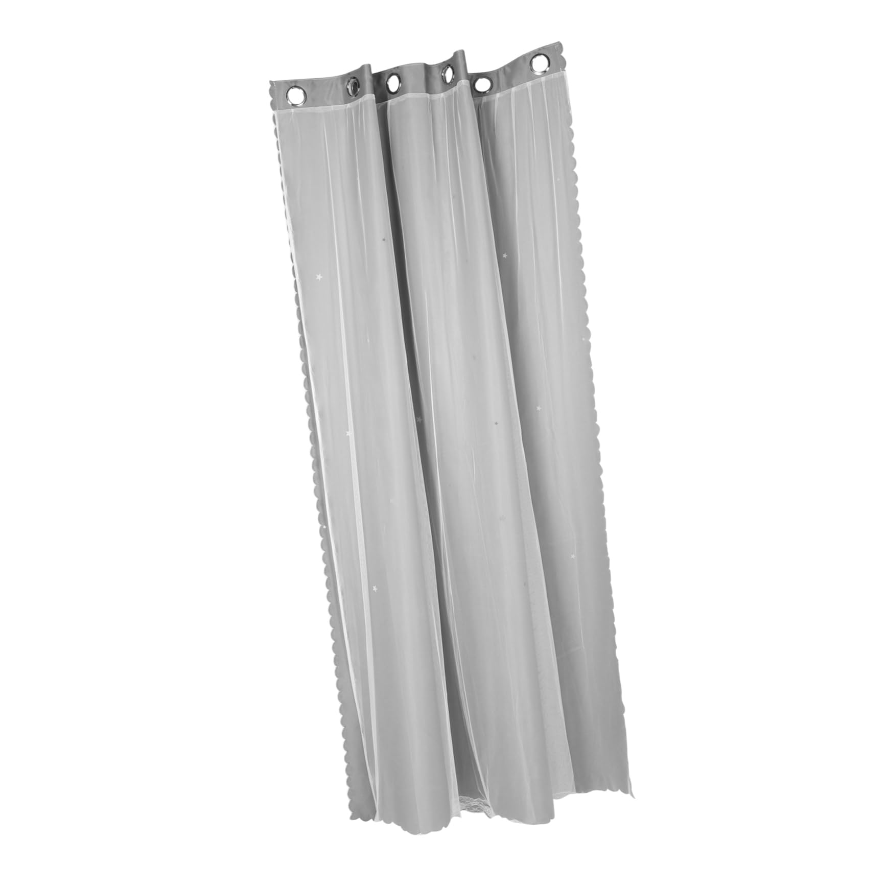 Rideaux occultants à double couche avec œillets occultation chambre motif étoilé