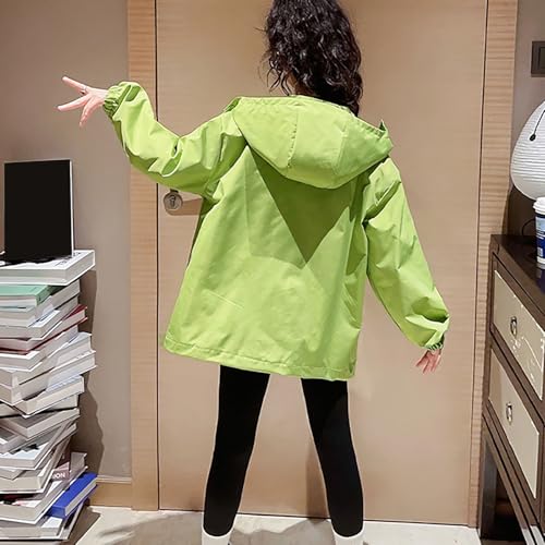 Boys Girls Lightweight Windproof Jacket Kids Waterproof Hooded Raincoats Basic Plain Outdoor Windbreaker Outerwear2