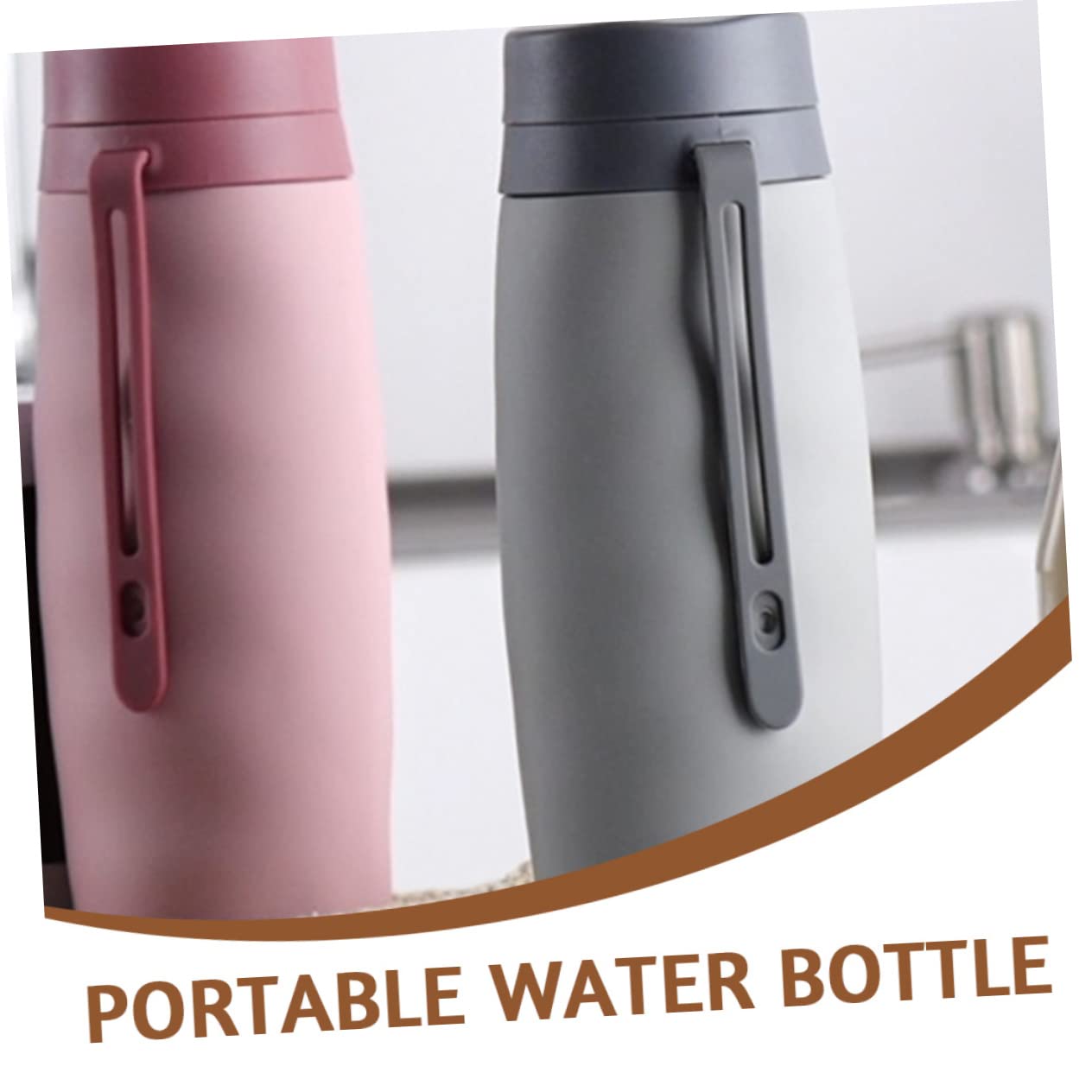 MILISTEN Reisenwasserkessel Faltbare wasserflasche Foldable Water Bottle Krüge Wasserflaschen Wandern zusammenklappbare Wasserbecher Faltbecher Kieselgel Grey Wiederverwendbar