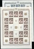 Echt Kayser Kroatien 1941 39-40KB ** POSTFRISCH KLEINBOGEN SELTEN (Z9268d