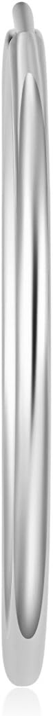 14k REAL White Gold 1.5mm Thickness Endless Hoop Earrings - 8 Different Size Available