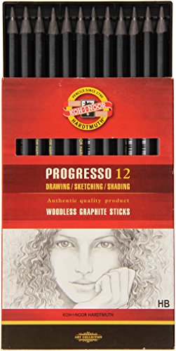 Lápices KOH-I-NOOR Progresso HB Graphite Caja 12 miniatura 2