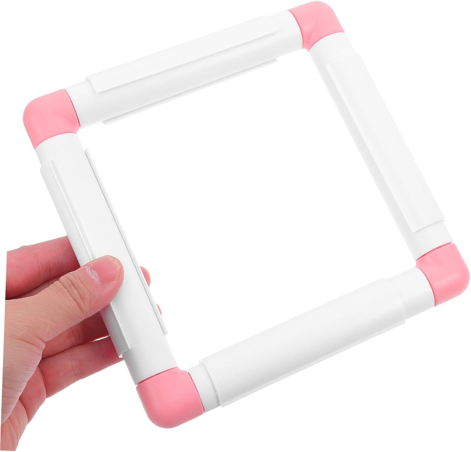 PERSELOSO 2pcs Square Clip Frames for Quilting Sewing and Craft Projects Effortless Fabric Fixation Enhanced Stitching Precision