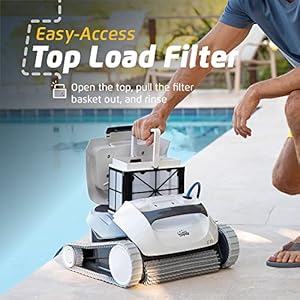 Dolphin 2025 Model E10 Automatic Robotic Pool Vacuum Cleaner Active Scrubber Brush Top Load Filters Access Ideal for Above Ground Pools up to 30 FT in Length