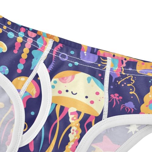 Colorful Jellyfish Toddler Boy Pure Cotton Kids Underwear Cute Children Undies4