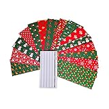 Travelfreely 15 Budget UmschläGe für Weihnachten + 15 Budget BläTter + 24 Weiß Label Aufkleber, GeldböRsen Geldsparsystem für Geld, Quittung