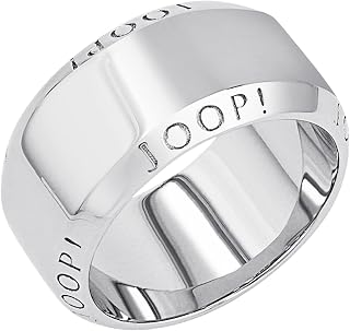 JOOP! Ring aus 925 Sterling Silber für Damen, Ringe, Silber, 10 mm breit, Kommt in Schmuck Geschenk Box