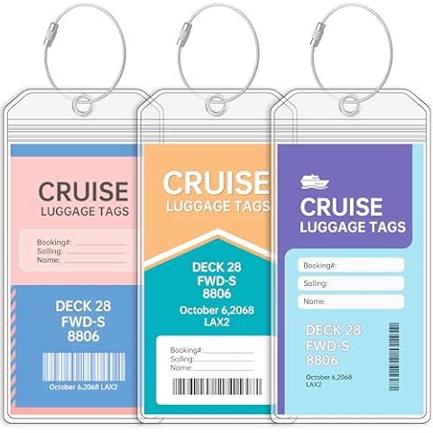 Teskyer Cruise Luggage Tags (3 Pack) Cover