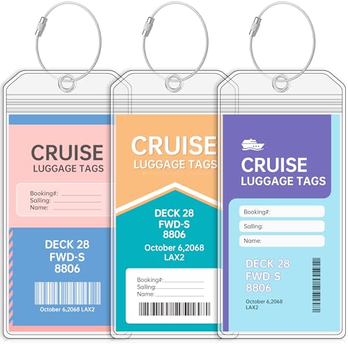Teskyer 3-Pack Luggage Tags