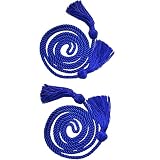 2 Pieces Graduation Tassel Honor Cord Polyester Yarn Tassel Honor Cord for Graduation Students (Blue