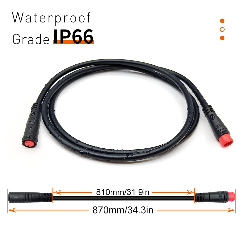 Cavo di prolunga a 3 Pin da femmina a maschio per bicicletta elettrica per E-Bike impermeabile E durevole Display Thumb cavi dell'acceleratore accessorio per spina  18