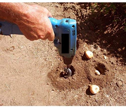 Auger Drill Bit, Steel Gardening Earth Auger Hole Digger for Planting Bedding Bulb Seedlings Plant Auger (1.6”x18”) - Thumbnail 6