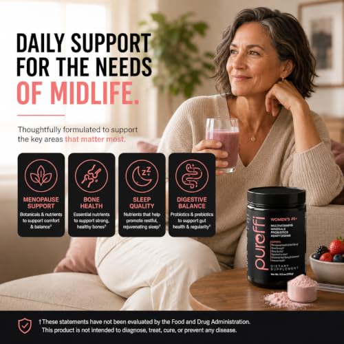 Image of Women's 45+ Menopause Multivitamin Powder, Probiotics & Adaptogens