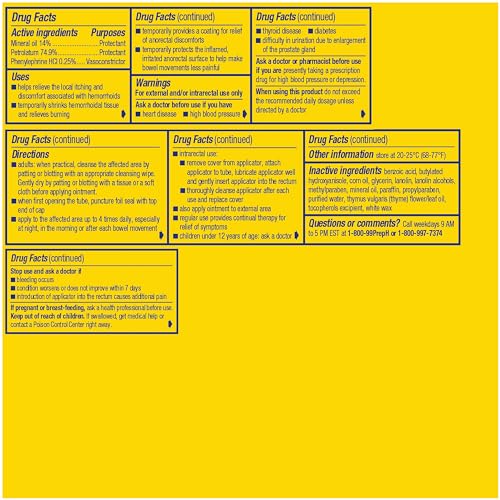 Preparation H 442739 Hemorrhoid Ointment, Itching, Burning And Discomfort Relief thumb #7
