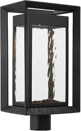 Visual Comfort Studio Collection Urband ale 26W 1 LED Outdoor Large Post Lantern 18.75 x 10 with Textured Black Finish