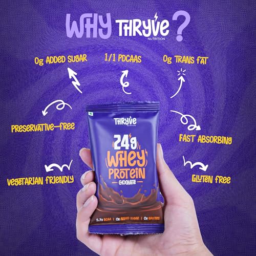 Image of Whey Protein | Chocolate Flavour | 24g Protein | Gluten Free | 0% Added Sugar | Single Serving Sachets | Pack of 5