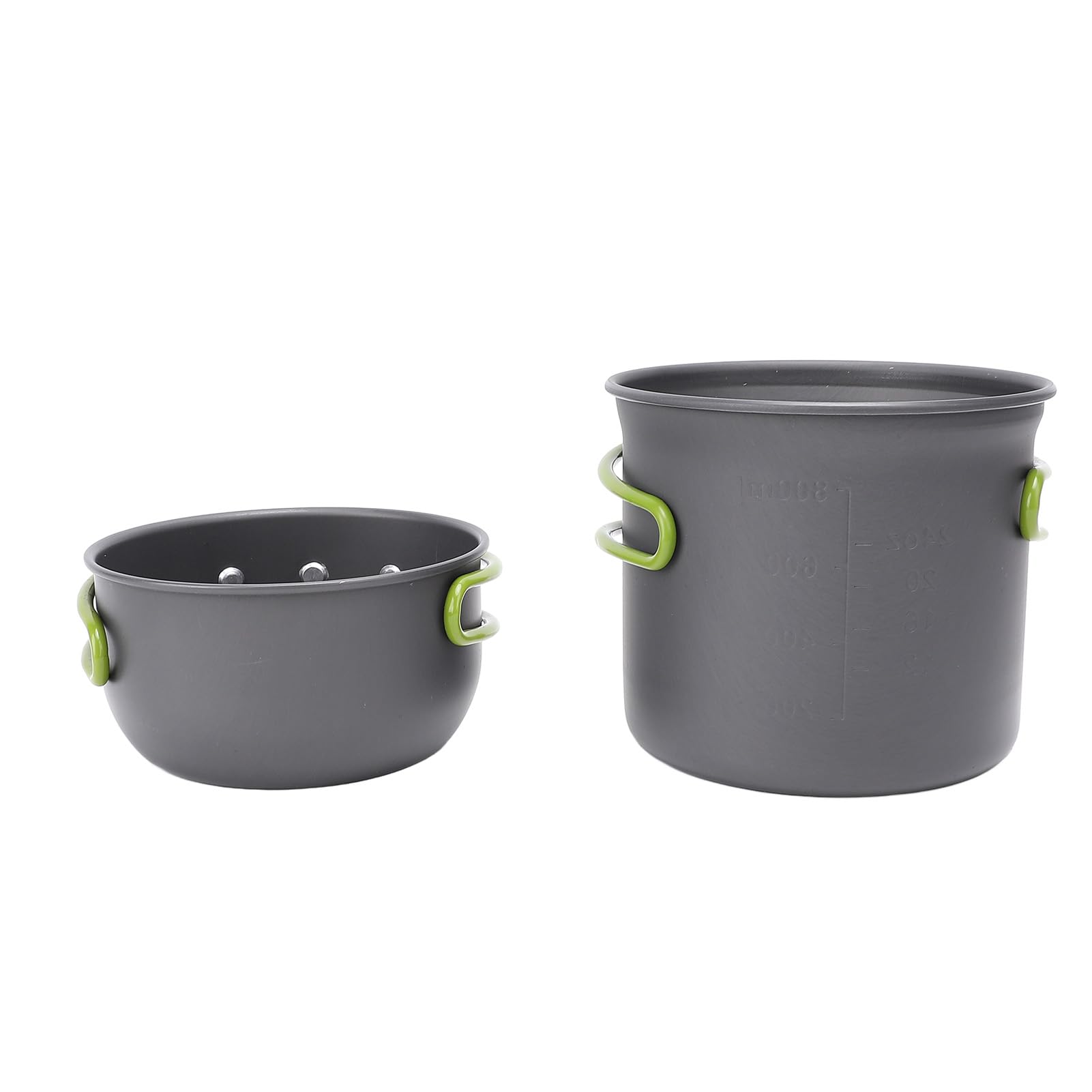 Camp Cooking Set Camping Pot Set Aluminum Alloy Cookware Mess Kit for 1-2 People with Carry Bag - Easy to Clean, Non-Slip Handles, and Compact Design