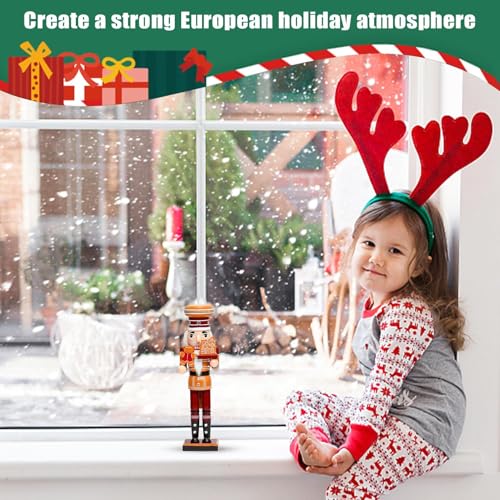 Soldat de Noël en bois pour embellir votre table de fêtes