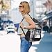 KIMNERPU Clear Backpack, Heavy Duty PVC Transparent Backpack with Reinforced Straps, See Through Multiple Pockets Large Capacity Bookbag for Concert Work Security Travel Festival (Black)