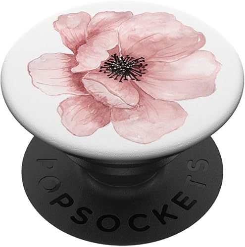 Flor de peonía rosa – PopSockets agarre y soporte para teléfonos y tabletas