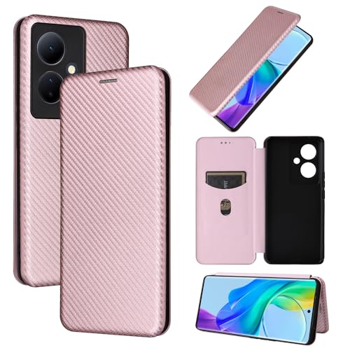 Étui rabat pour Vivo V29 Lite rose : oubliez les écrans brisés grâce au châssis TPU antichoc