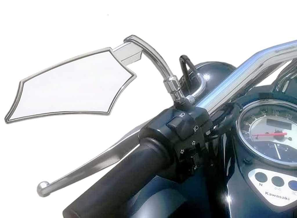 ORNAMENTI TESCHIO CROMATI CON OCCHI ROSSI MOTO CUSTOM E HARLEY DAVIDSON