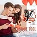 ZOOI Ratchet Screwdriver Set, EDC Gear Tool Pocket Ratcheting Screwdriver Mens Stocking Stuffers Dad Gifts for Men, Stocking Stuffers for Men 90 Degree Right Angle Screwdrivers Mini Ratchet Set