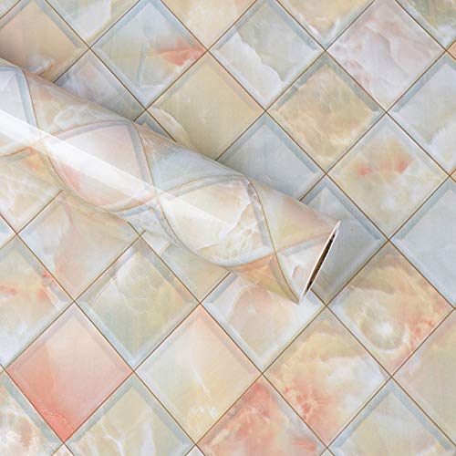 Kengbi Easy To Decorate Popular Lasting Wallpapers New Kitchen Bathroom Renovation Marble Waterproof Adhesive Stickers Pvc Wallpaper Wash Basin Stick Furniture Renovation Stick #TOP1