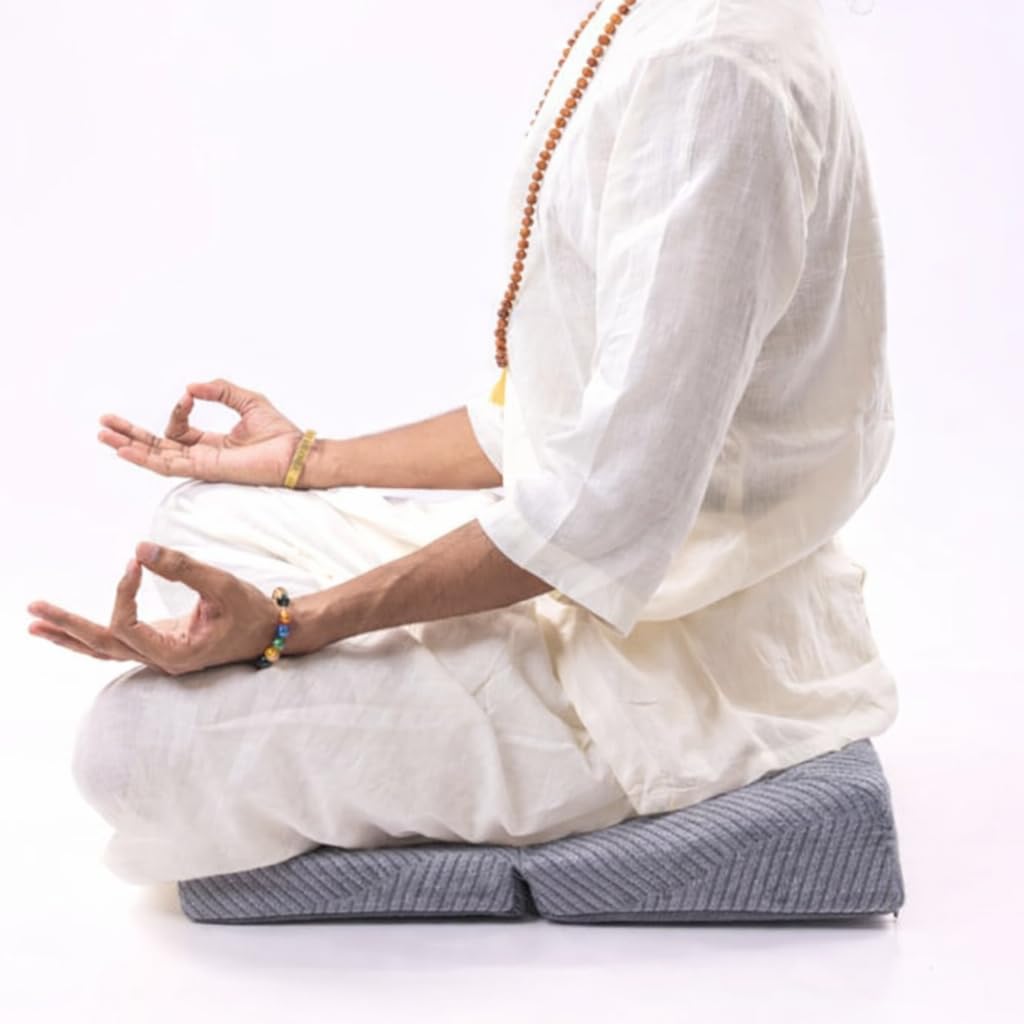 Meditation Cushion (Grey Premium, Xtra Large)