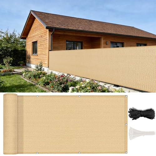 Brise vue 60 x 820 cm HDPE résistant balcon terrasse jardin
