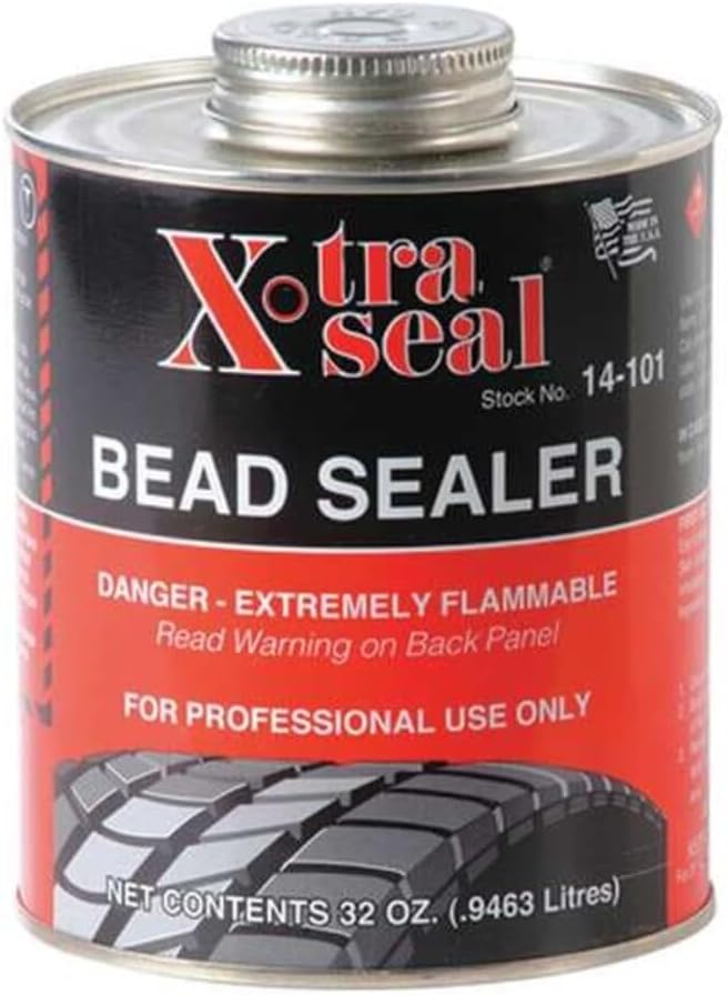 X-Tra Seal Tire Bead Sealer, 32 oz Can, Liquid, Black 800530-1 Each