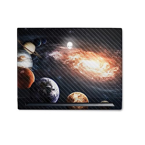 Image of MightySkins Carbon Fiber Skin Compatible with Alienware M18 R1 (2023) Full Wrap Kit - Solar Galaxy | Protective, Durable Textured Carbon Fiber Finish | Easy to Apply & Change Styles | Made in The USA