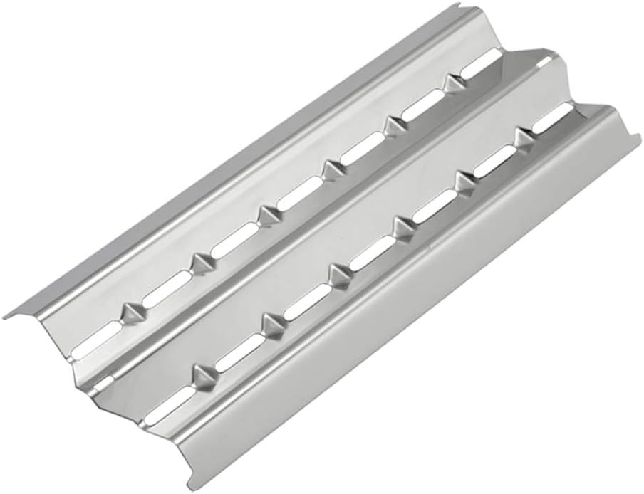 Broil King 18429 Flav-R-Wave Heat Plate Replacement Parts for Broil King Signet, Sovereign and Monarch Gas Grills, 13 3/4 inch x 5 7/8 inch, Stainless Steel, Set of 3, KS749