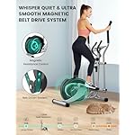 THERUN Elliptical Machine for Home, Hyper-Quiet Elliptical Exercise Machine, Compact Elliptical Trainer w/8 Levels Adjustable Resistance, 6KG Flywheel, Pulse Sensor, LCD Monitor - Image 2