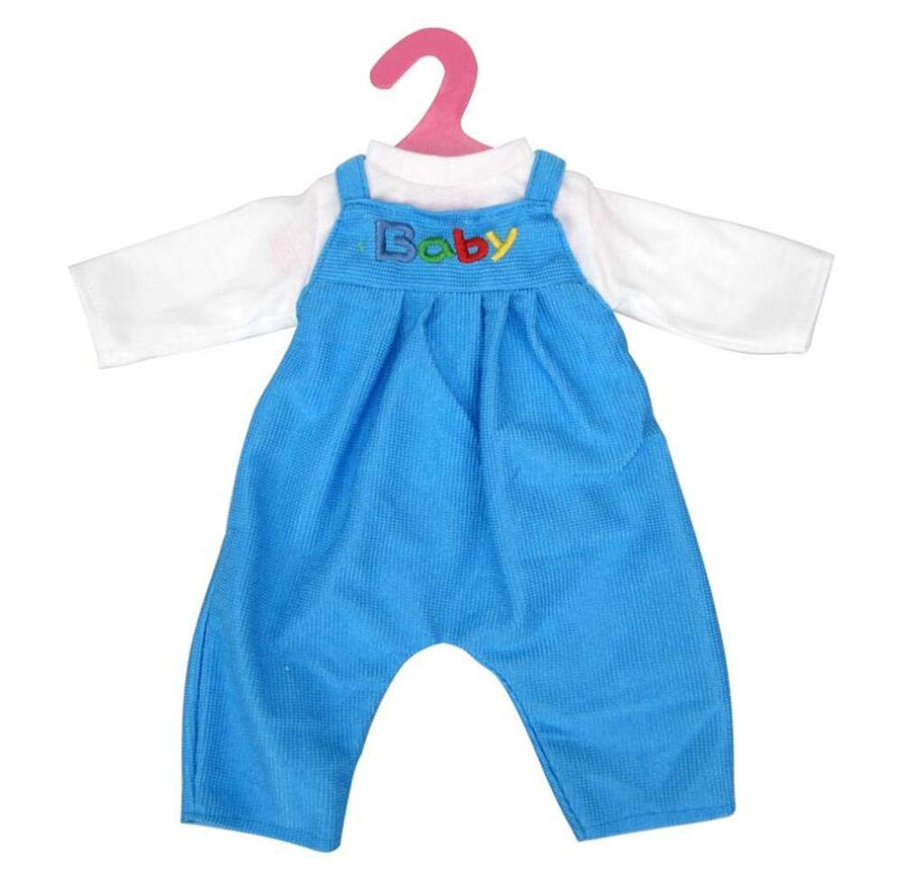 DUORUIDoll Clothes Outfit Bodysuit Overalls with T-Shirt Hat for American Girl Doll 18-inch Rabbit Bunny Pattern