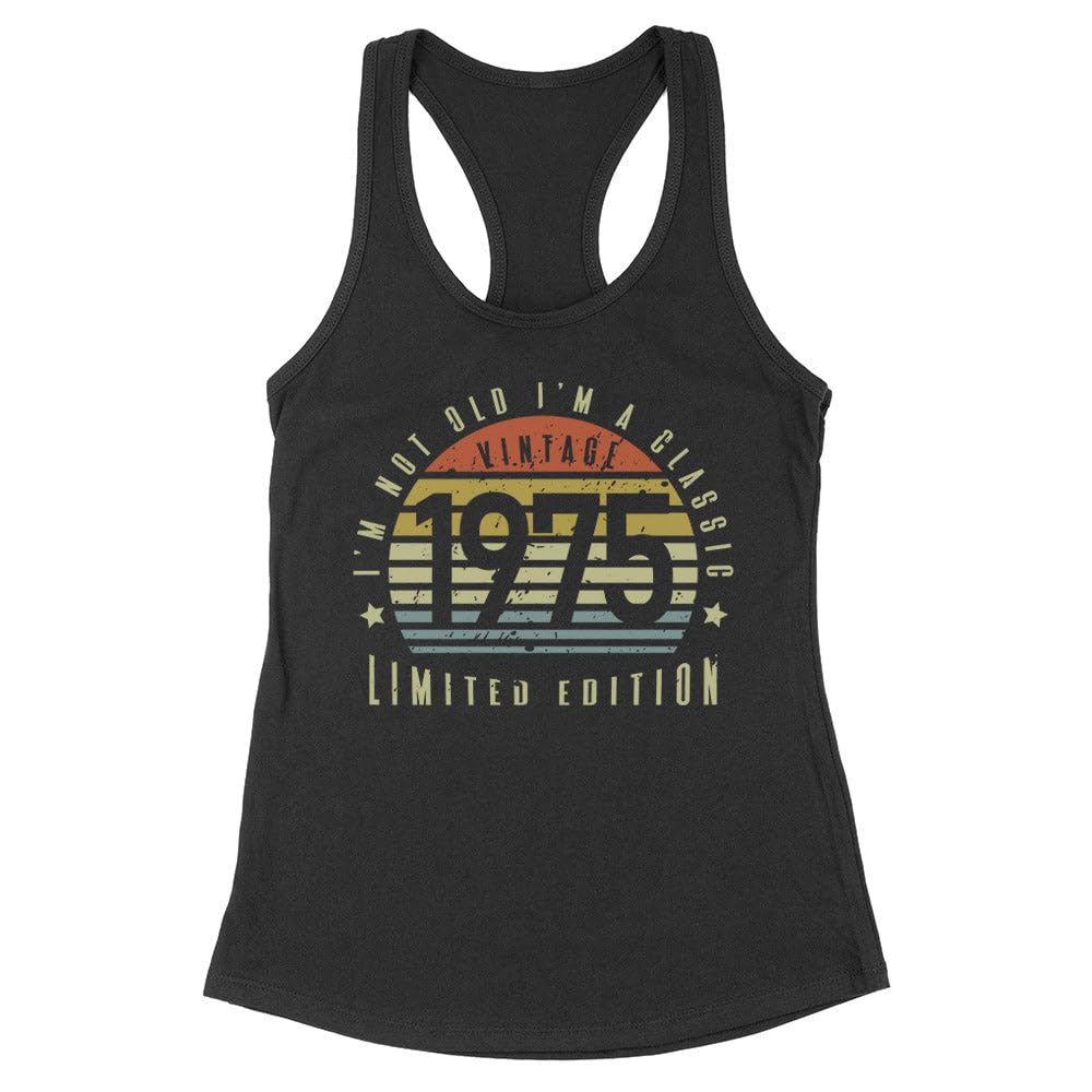 Not Old Vintage 1975 Tank Top Fitted Racerback Women's